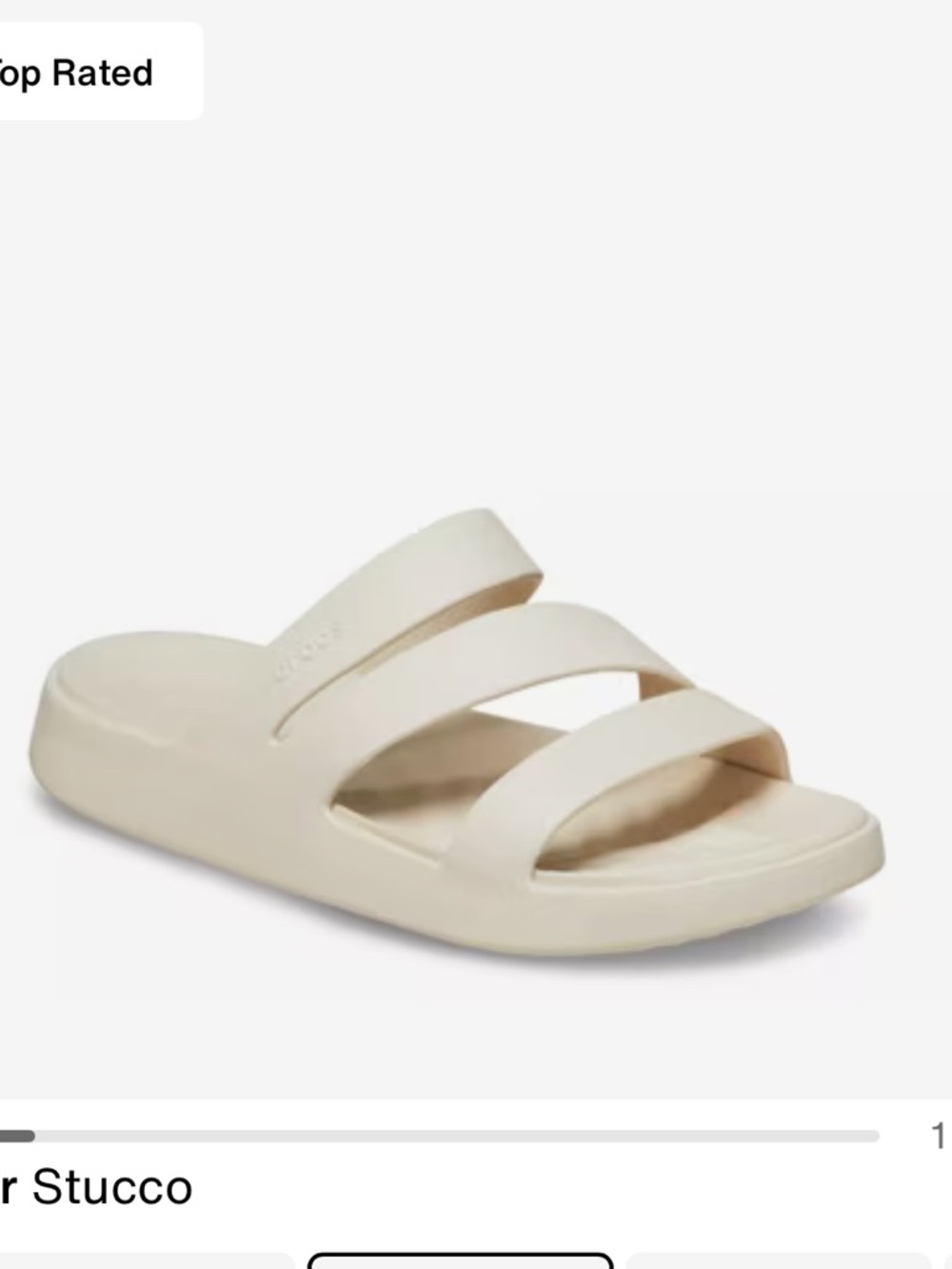 Crocs Getaway Strappy Sandal in Stucco